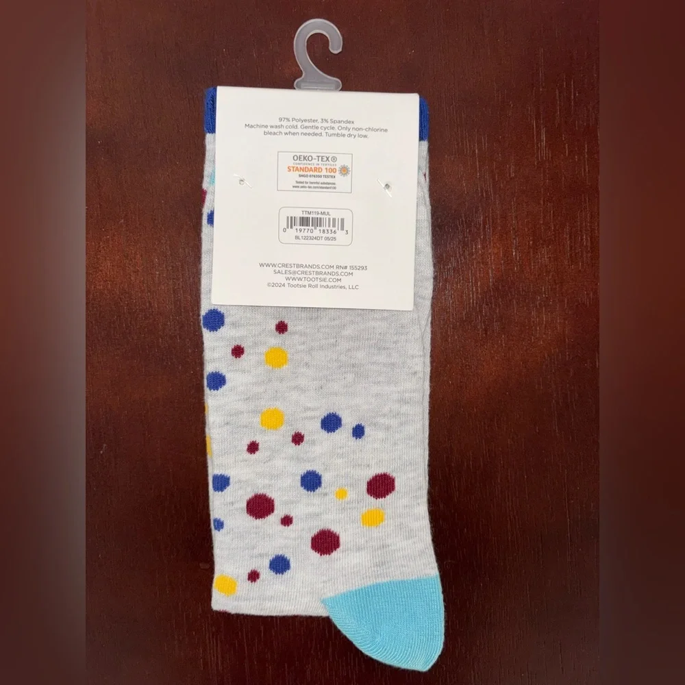 CHARMS BLOW POP NOVELTY CREW SOCKS NWT MEN’S SHOE SIZE 6-12